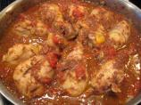 Braised Chicken Legs With Olives and Tomatoes