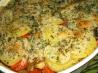 Layered Fish and Potato Pie With Saffron Leeks