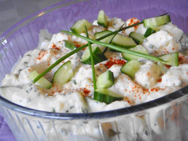 Cucumber Potato Salad. Photo by Lori Mama