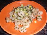 Sizzling Shrimp With Corn Relish