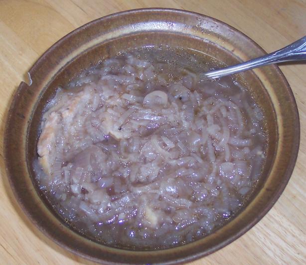 Red Onion Soup or Zuppa Di Cipolle Rosse. Photo by zaar junkie