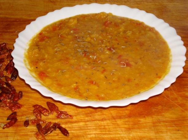 Red Lentil and Apricot Soup. Photo by Brian Holley