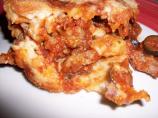 Upside-Down Sausage and Mushroom Pizza