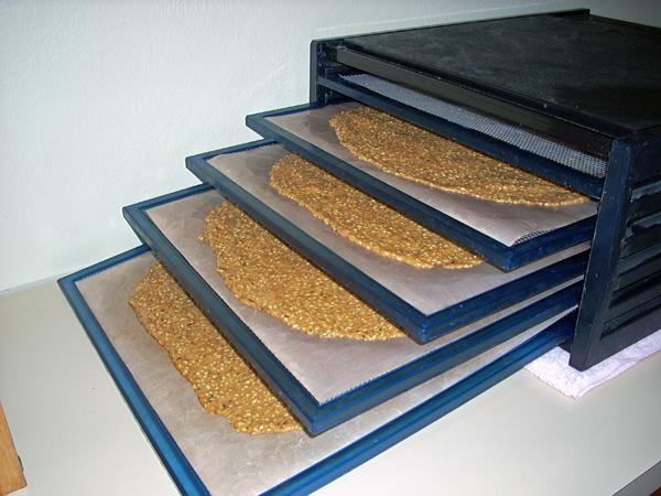 Raw Flax-Tomato Crackers  (Dehydrated). Photo by Chef Joey Z.