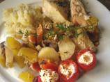 Autumn Chicken With Harvest Vegetables. Photo by Bergy