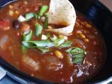 Crock Pot Beef, Bean & Bacon Soup
