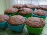 Low Fat Dark Chocolate Muffins. Recipe by Annacia