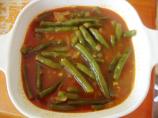 Egyptian Green Beans in Tomato Sauce