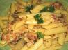 Quick and Easy Creamy Bacon-Mushroom Pasta Skillet