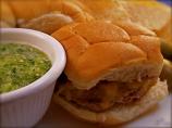 Green Chile Sliders With Tomatillo Lime Sauce