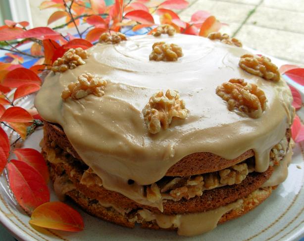 Canadian Maple Walnut Layer Cake With Fudge Frosting. Photo by French Tart