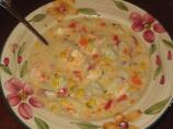 Creamy Delicious Seafood Chowder. Photo by RedVinoGirl