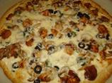 Mika's Barbecue Chicken Alfredo Pizza