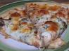 Mika's Buffalo Chicken Alfredo Pizza. Recipe by Mika G.