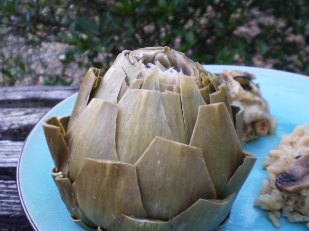 Artichokes Steamed in the Microwave. Photo by breezermom