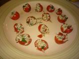 Stuffed Cherry Tomatoes With Minted Barley Cucumber Salad