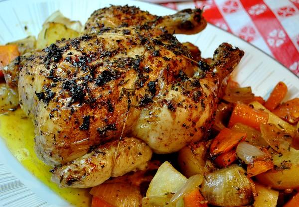 Roasted Chicken With Rosemary. Photo by Zurie