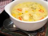 Low Fat Chicken, Corn, and Green Chile Chowder