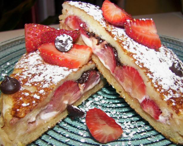 Chocolate and Strawberry Stuffed French Toast. Photo by Baby Kato