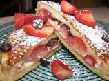 Chocolate and Strawberry Stuffed French Toast