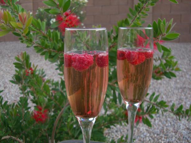 Raspberry Chambord Bellini. Photo by Chef*Lee