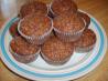 Chocolate Oatmeal Walnut Muffins. Recipe by Mom2Rose