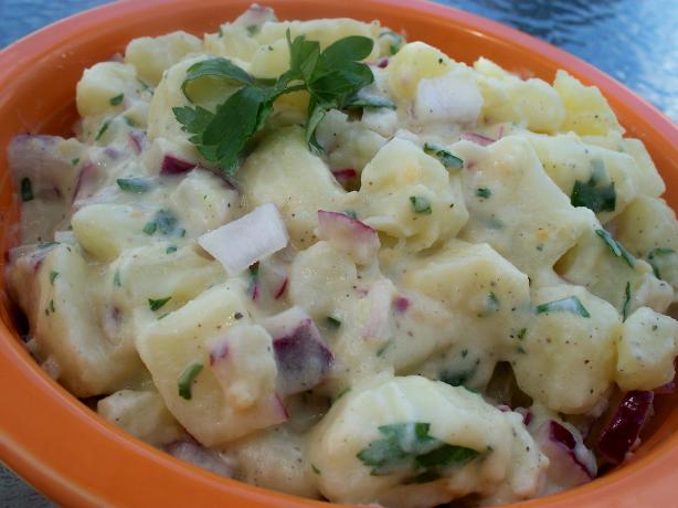 Warm Potato Salad With Goat Cheese. Photo by *Parsley*