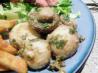 Garlic Button Mushrooms With Breadcrumbs