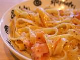Lemony Smoked Salmon Fettuccine