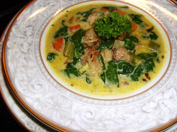 Quick and Easy Curried Turkey Soup. Photo by mersaydees