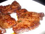 Marinated Sirloin Steaks. Photo by Babzy