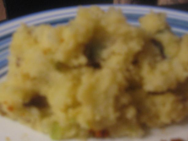 Irish Cheddar and Chive Smashed Potatoes. Photo by kellychris