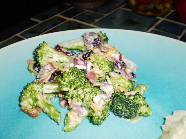 Broccoli With Cranberries Salad. Photo by breezermom