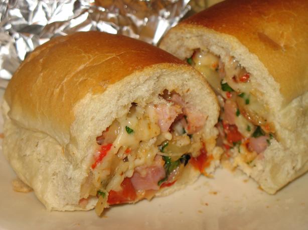 Fontina Stuffed French Bread. Photo by Lori Mama