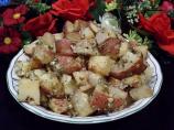 Awesome Roasted Potatoes With Sour Cream Dip