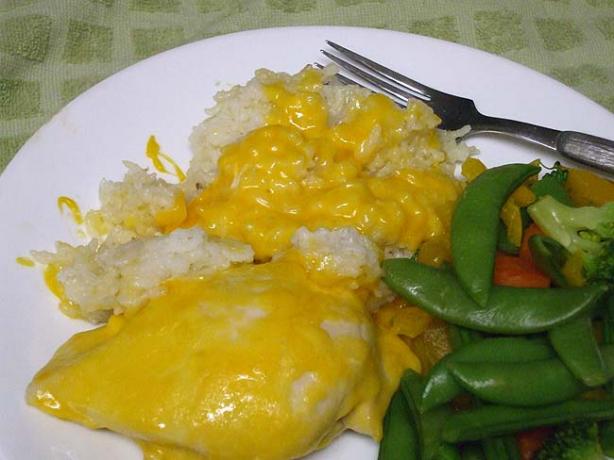 Cheesy Chicken & Rice Bake. Photo by VickyJ