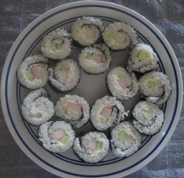 Cream Cheese and Crab Sushi Rolls. Photo by PeachPie24