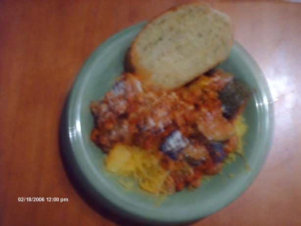 Baked Spaghetti Squash. Photo by Chef #711321