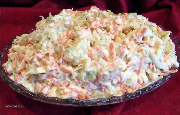 Carrot and Pineapple King Coleslaw. Photo by Derf
