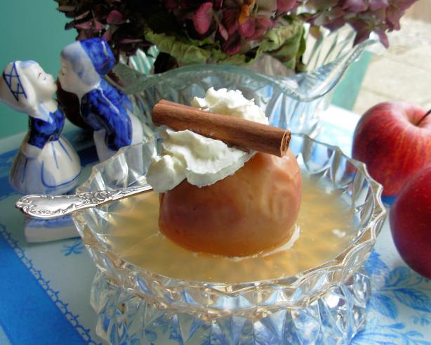 Poached Apples in Calvados. Photo by French Tart