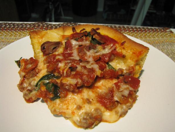 Deep-Dish Florentine Pizza. Photo by loof