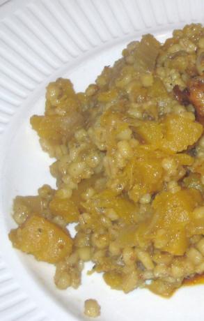 African Pearl Barley Pumpkin Pot. Photo by magpie diner