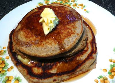 Whole Grain Pancakes That Don't Taste Like It!. Photo by Mikekey