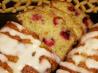 Low-Fat Glazed Cranberry Mini Loaves. Recipe by Kittencalskitchen