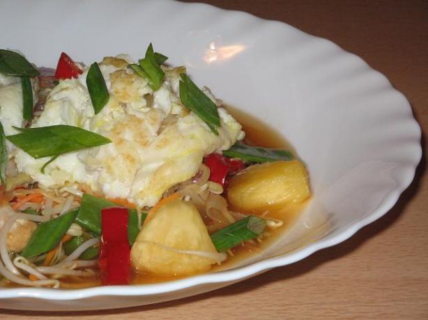Barbecued Sweet and Sour Blue - Eye Cod. Photo by The Flying Chef