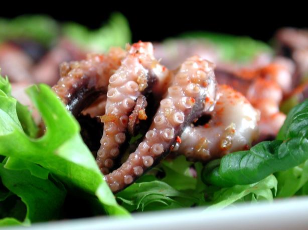 Squid Salad or Octopus Salad - Japanese Style. Photo by Chef floWer