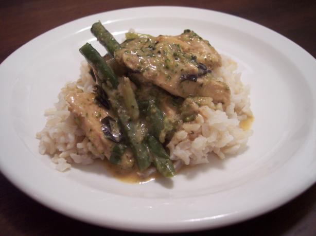 Chicken and Green Beans in Red Curry. Photo by jrusk