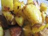 Roasted Idaho and Sweet Potatoes. Recipe by kittycatmom