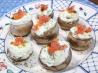 Kathy's Cheesy Onion Stuffed Mushrooms. Recipe by 2Bleu