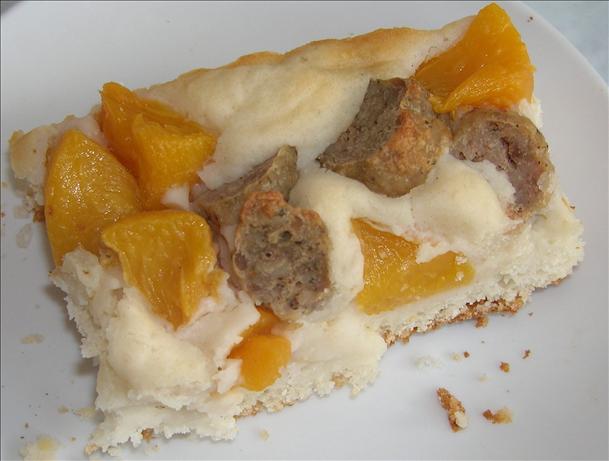 Sausage and Peach Breakfast Casserole. Photo by Cooksci